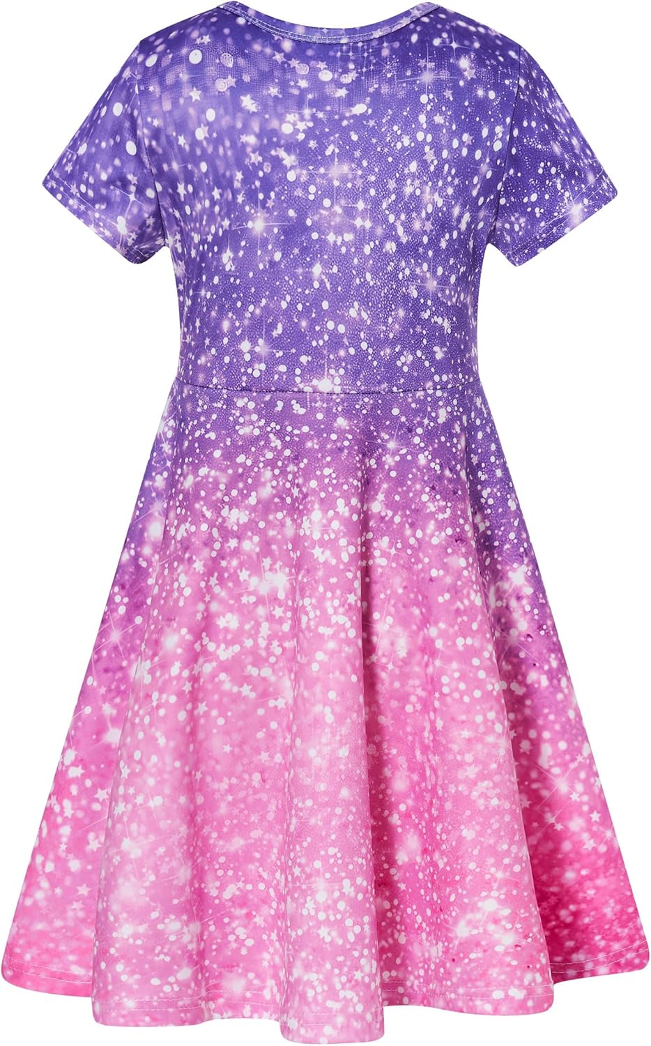 RAISEVERN Girls Dresses Short Sleeve for School Casual T-Shirt Dress Age 4-9 Years - Image 2