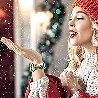 Vista 146 de Christmas Gift Compatible with Christmas Apple Watch Bands for Women 49mm 46mm 45mm 44mm 42mm, Soft Silicone Santa Claus for Apple Watch Ultra 3