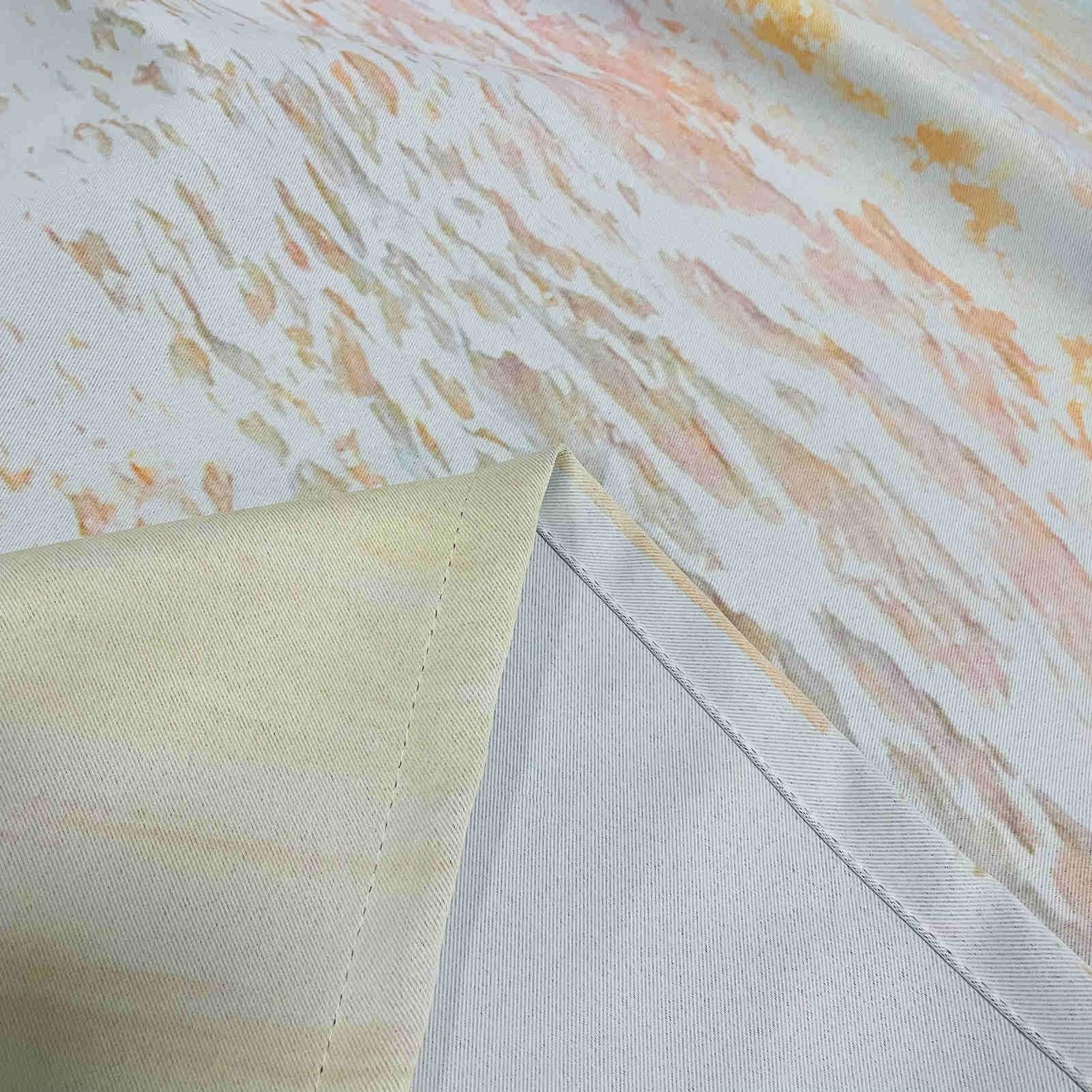 Produktbild von ANHOPE Ozean Strand Muscheln Seestern Vorhänge Mit Ösen Blickdichte Gardinen Thermo Vorhang Blackout Curtain Schlafzimmer Wohnzimmer Weich Verdunklungsvorhänge 2er Set H 160 X B 132 Cm