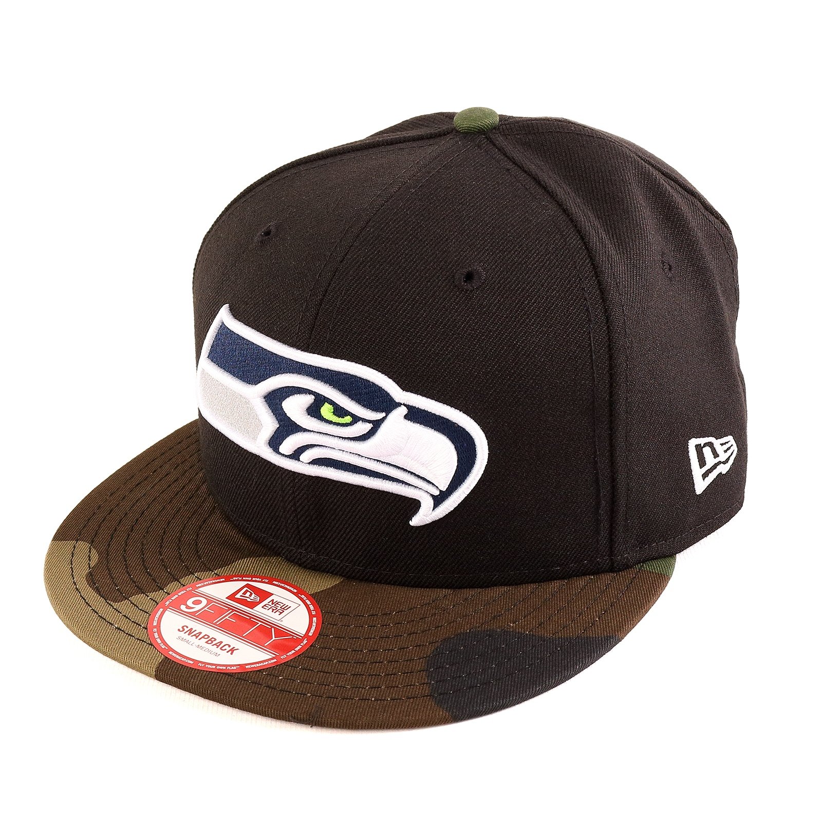 New Era 9Fifty Snapback Cap - Seattle Seahawks Black/camo - M/L