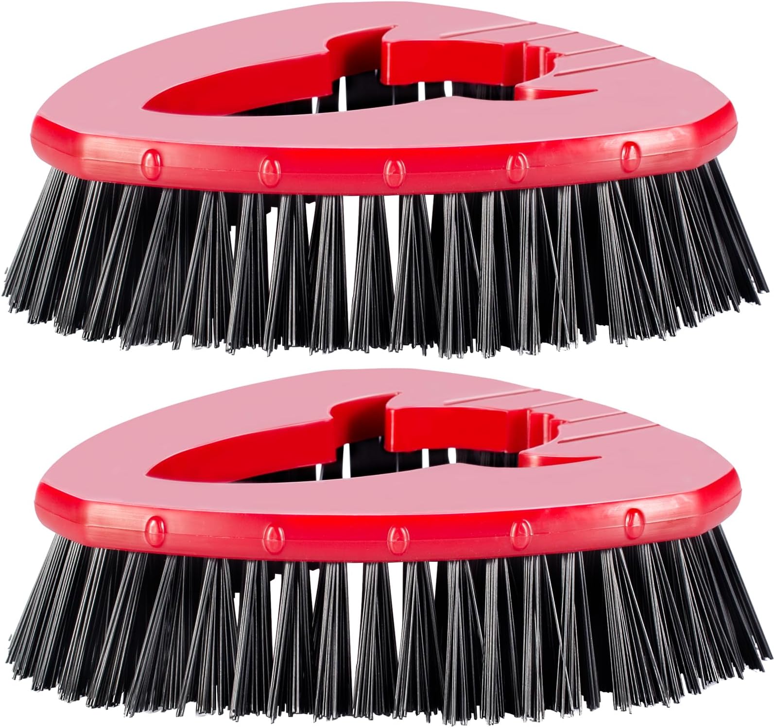 [2 Pack] Scrub Brushes, Floor Cleaning Brush Scrubber Replacements Compatible for O Cedar EasyWring 1-Tank Spin Mop System, Scrub Brush Attachment for Cleaning Bathroom, Kitchen, Tub and Tile