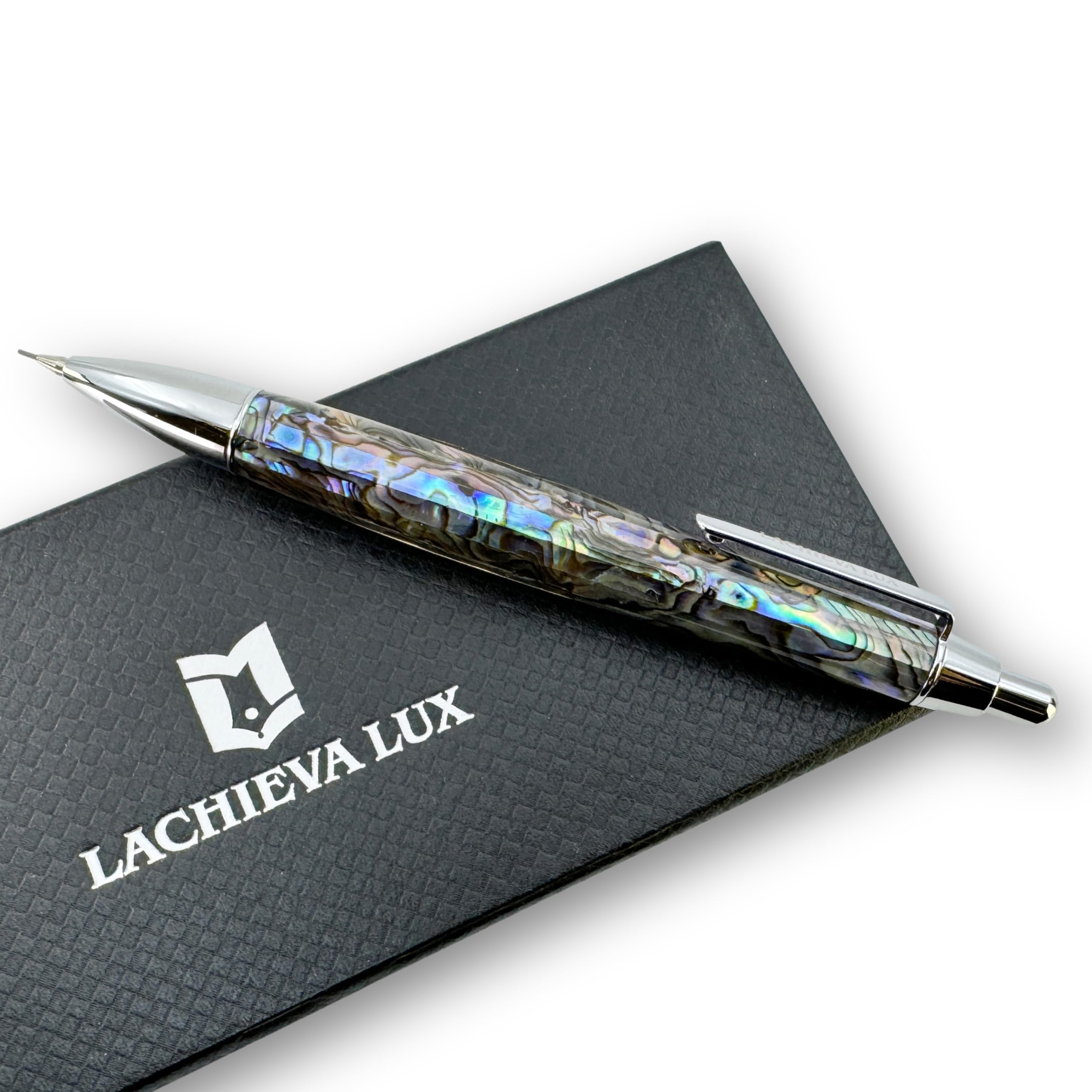 Amazon.co.jp: LACHIEVA LUX 天然アワビ貝 シャープペンシル 0.7mm