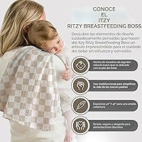 Vista 2 de Itzy Ritzy Cobertor Multiusos Boss de Lactancia – Una Cubierta de Lactancia, Manta para Envolver, Cobertura para Asiento de Auto, Tapete para Tiempo