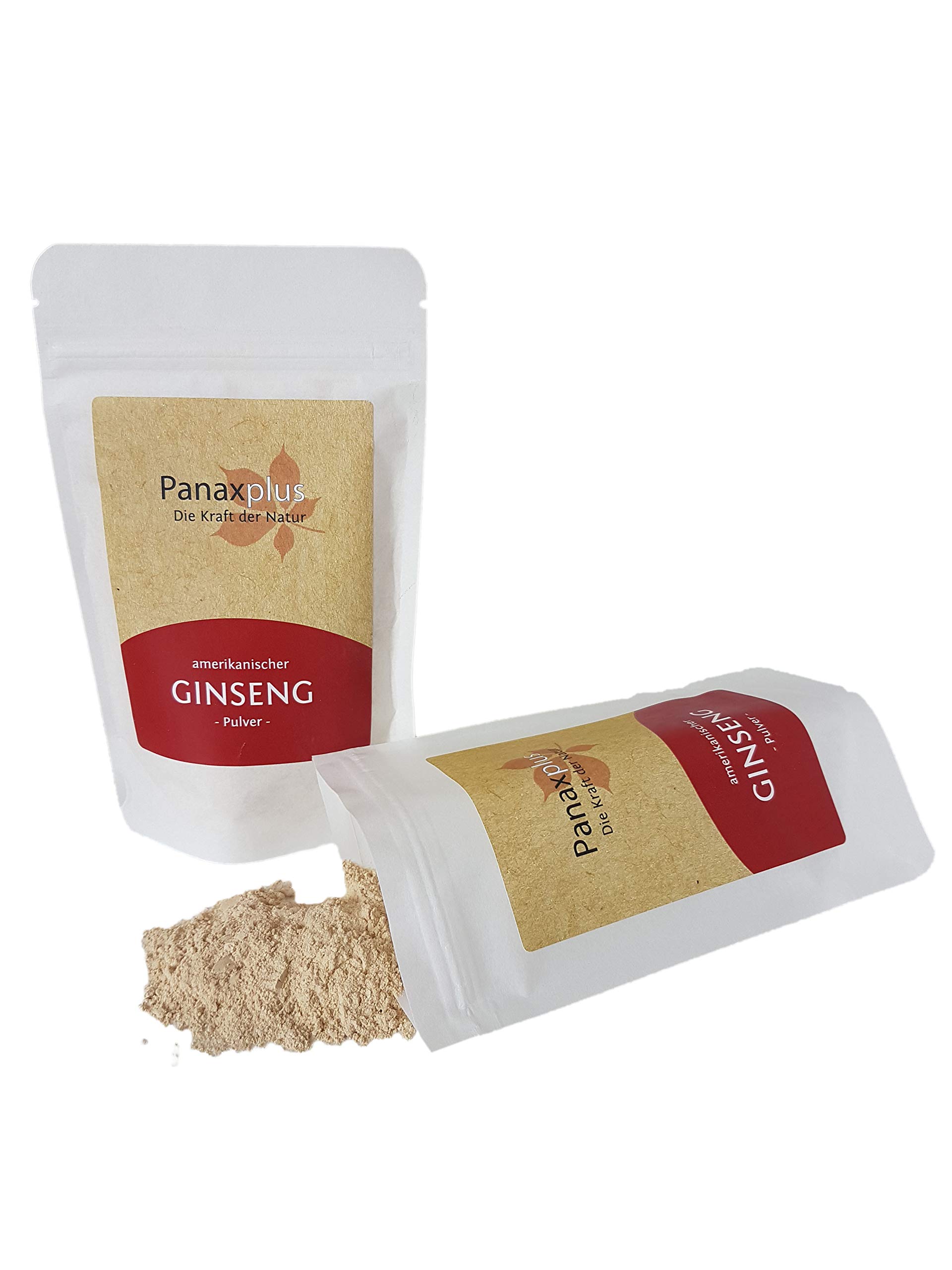 Amerikanischer Ginseng, Ginsengpulver - 100% reiner Ginseng, keine Zusatzstoffe, von PANAXPLUS (100g)