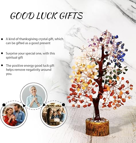 Miniatura 3 de Árbol de la vida de 7 chakras, árbol de cristal para energía positiva, árbol de siete chakras, árbol de gemas, cristales y piedras, árbol de