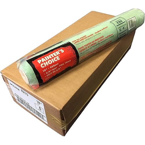 Wooster Brush R275 18 inch Painter's Choice Roller Cover, 3/8 inch Nap, Pack of 6