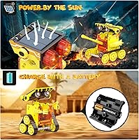 Vista 5 de 30 en 1, kit de juguetes de robot solar STEM, 243 piezas de kit educativo de experimentos científicos de construcción para niños de 8 a 12 años