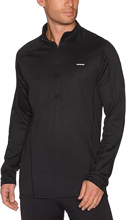 Patagonia Men's Capilene 3 Midweight Zip Neck (Medium, Black)