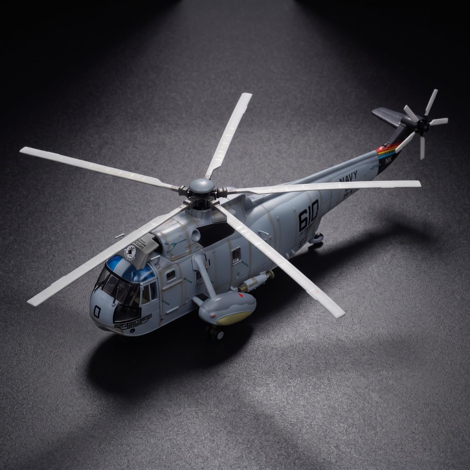 Amagogo Elicottero SH-3H Marino Metallo Aereo Militare Originale Modellismo per Collezionisti, Esposizione, Scrivania