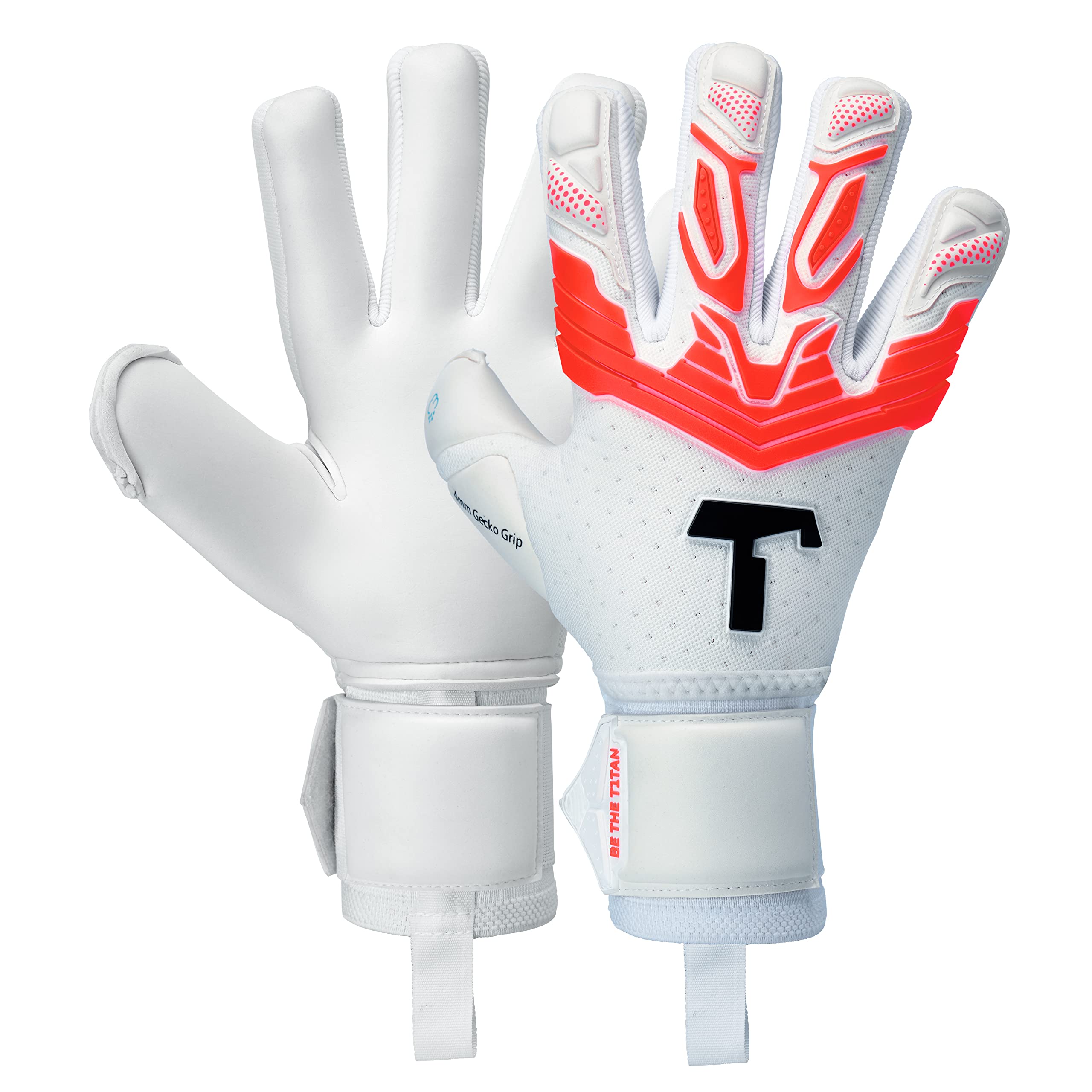 T1TAN Alien Infinity 2.0 (FP) - Soccer Goalie Gloves with Finger Protection - Negative Cut and 4mm Gecko Grip - Size 8
