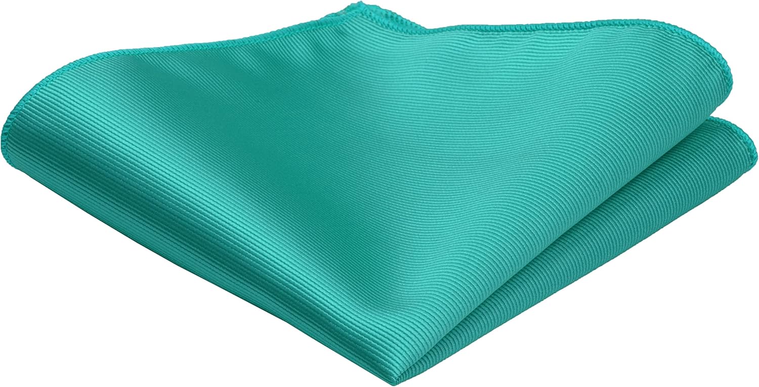 GUSLESON 3.15"（8cm） Solid Color Necktie and Pocket Square Cufflinks Sets For Men + Gift Box - Image 5