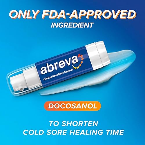 Miniatura 6 de Paquete de crema Abreva para aliviar el dolor rápido para el dolor – 1 tubo, 0.11 onzas + Abreva 10 % docosanol tratamiento para herpes labial,