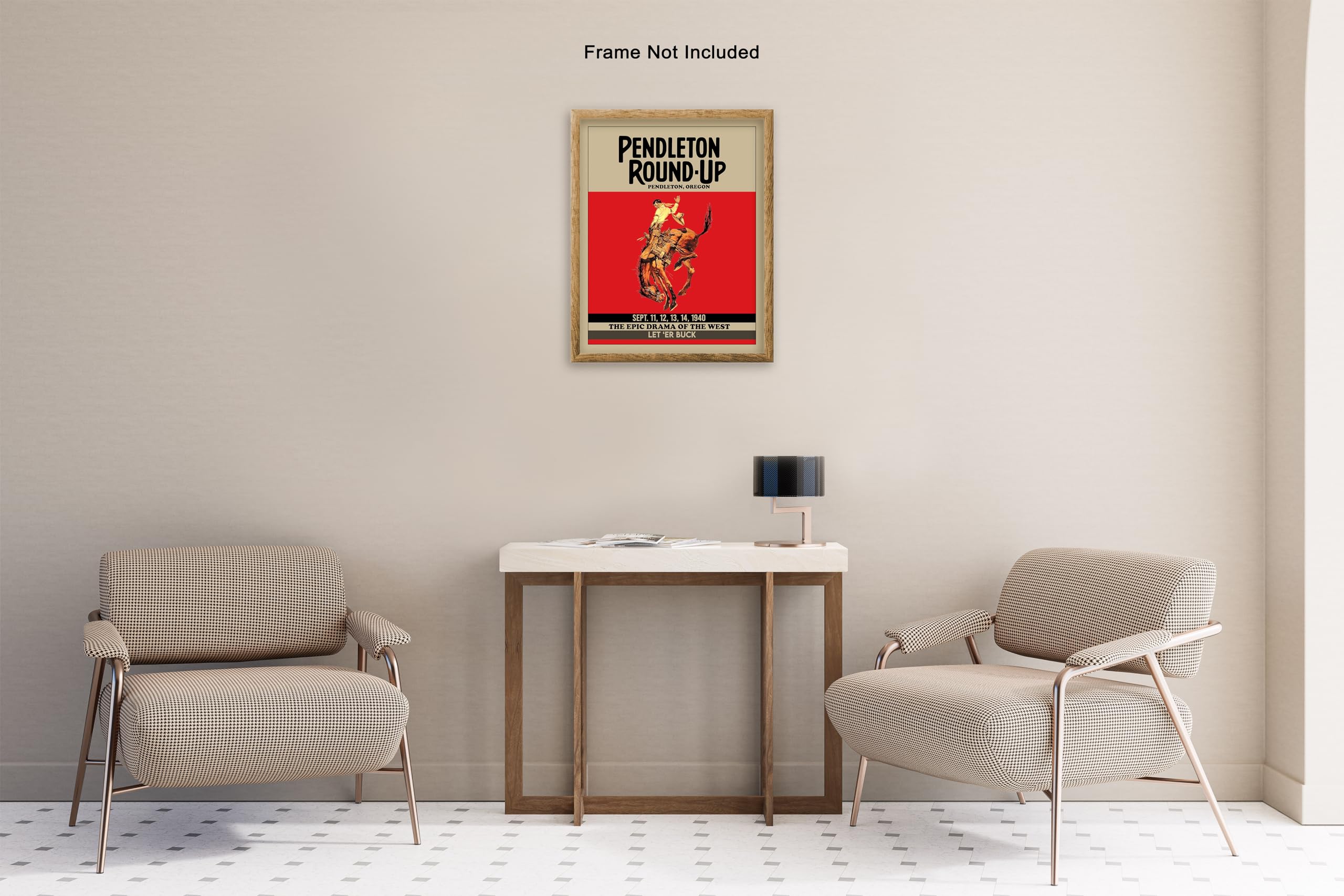 Amazon.com: Poster Master Vintage Pendleton Rodeo Poster - Retro Pendleton  Round-Up Print - Oregon Art - Gift for Men, Cowboy, Animal Lover - Decor  for Office, Bedroom, Living Room - 8x10 UNFRAMED Wall Art: