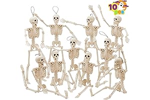 JOYIN 10 PCS 16 Inches Halloween Hanging Skelatons