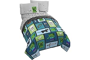 Jay Franco Minecraft Chibi College Twin Bed Set