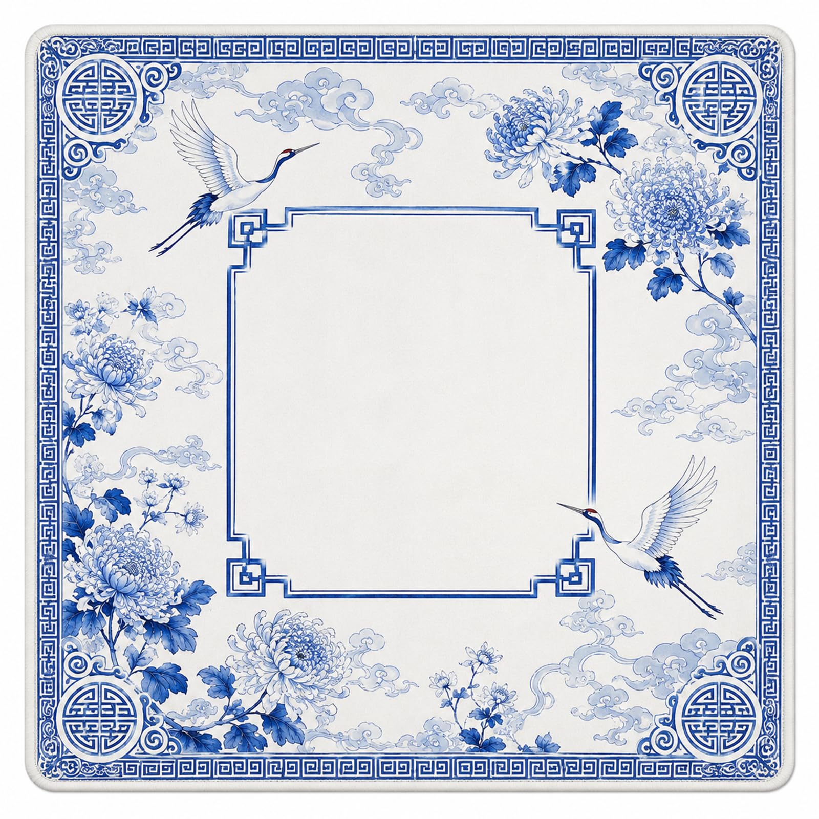 Tappetino Mahjong, 80 x 80 cm, spessore 3 mm, stile cinese