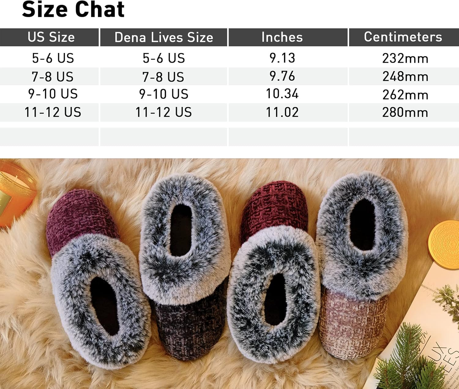 DL Women's Memory Foam Moccasin Slippers Micro Suede with Breathable Faux Fur Lining Slip On House Shoes Micro Indoor & Outdoor - Image 7
