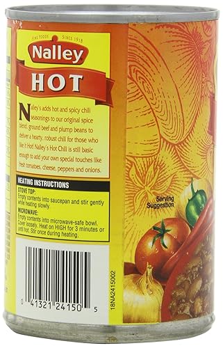 Miniatura 5 de Nalley Chili picante con frijoles, latas de 14 onzas (paquete de 8)