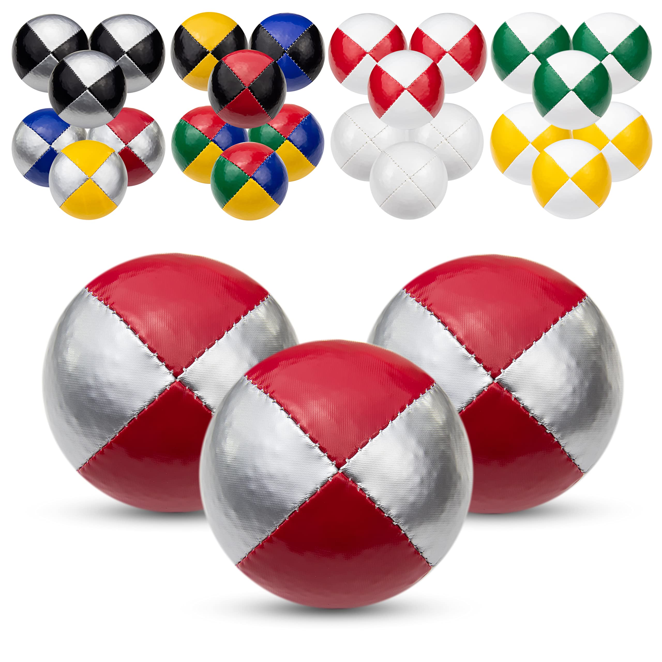 Juggle Dream Juego de 3 Bolas de Malabares Profesionales con vídeo de Aprendizaje en línea Gratuito, Principiantes y Expertos