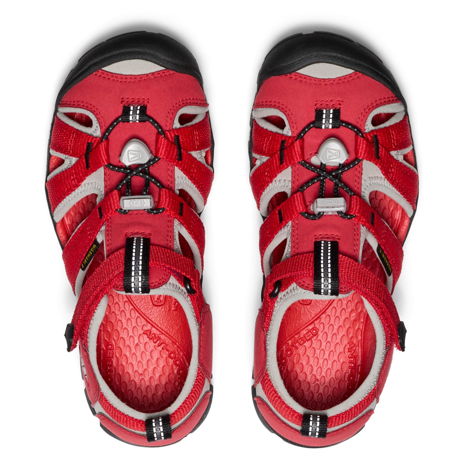 KEEN Seacamp 2 CNX sandały unisex dla dzieci i młodzieży, Czerwony Ribbon Red Alloy, 34 EU