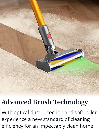 Miniatura 3 de Nekuma Aspiradora de piso duro para cabezal de motor Dyson V7 V8 V10 V11 V15, accesorios con luz detector de polvo, piezas de repuesto de cabezal