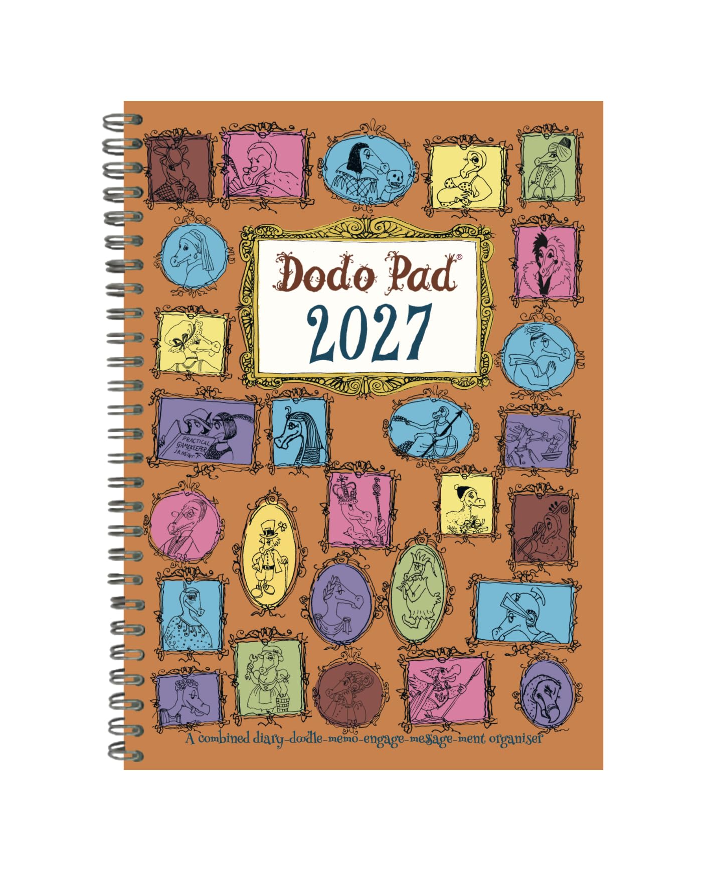 Dodo Pad A5 Diary 2027 - Calendar Year Week to View Diary: A Diary-Organiser-Planner Book with space for up to 5 people/appointments/activities. UK made, sustainable, plastic free