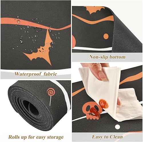 Miniatura 3 de Salvamanteles abstractos antideslizantes para platos calientes, resistente al calor y aislamiento impermeable para el hogar, 39.40 x 11.80 pulgadas,