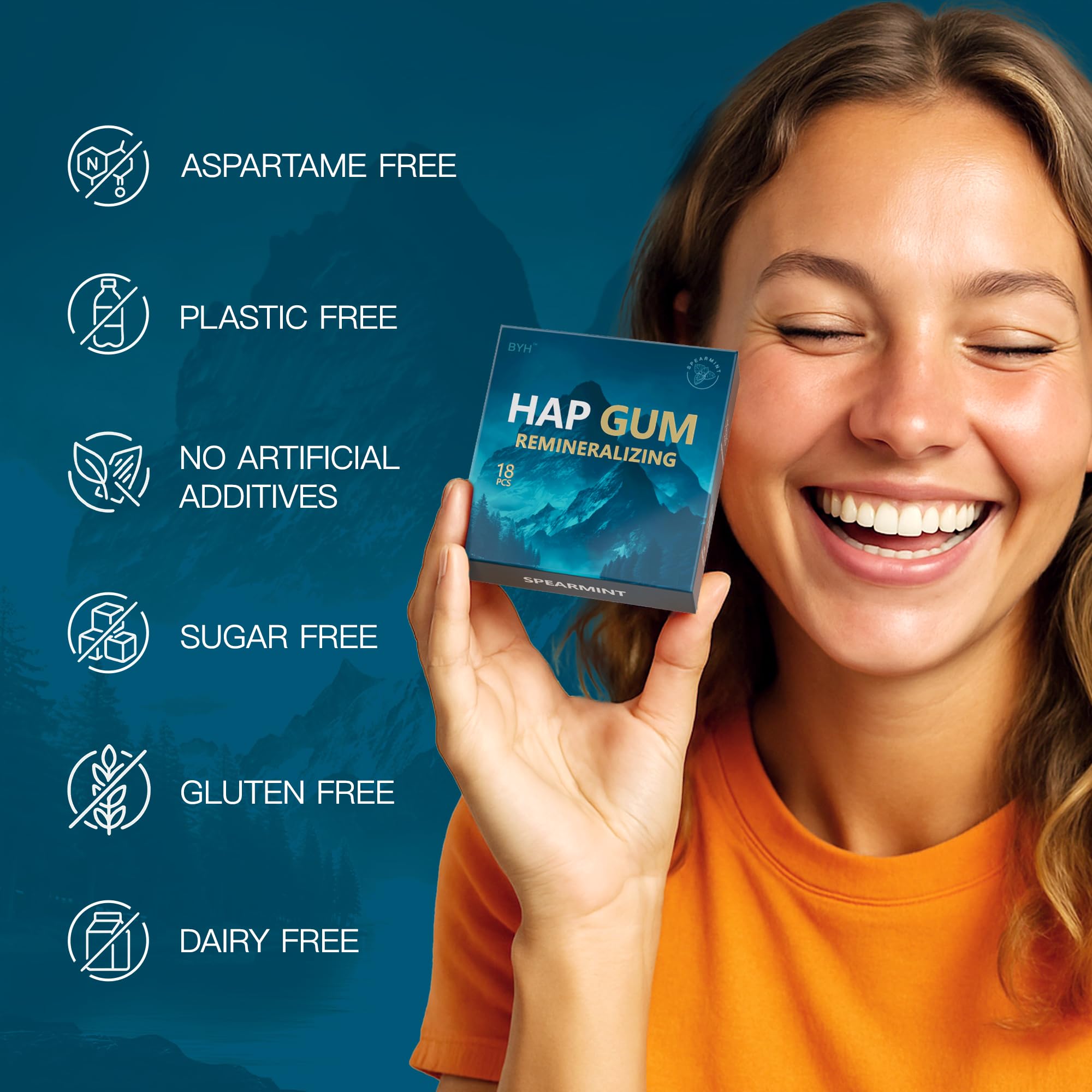 Amazon.com : BYH Remineralizing Gum with Nano Hydroxyapatite