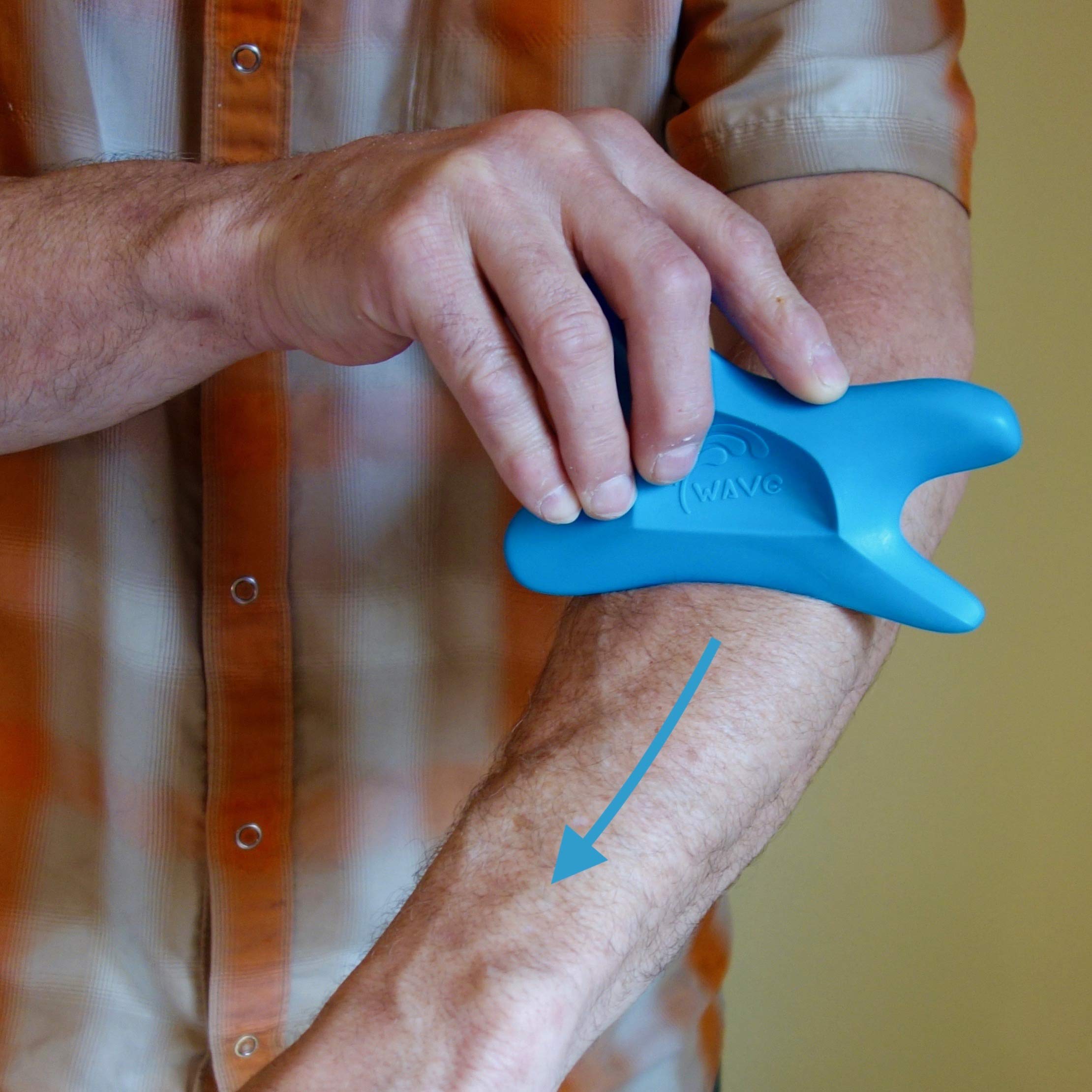 The Wave Tool, The Ultimate Soft Tissue Release Tool. Ergonomic Massage