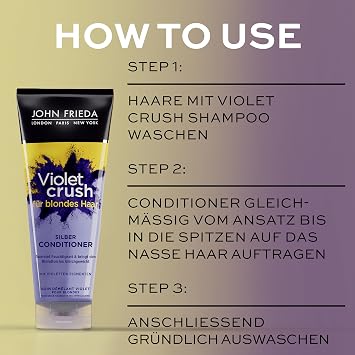 John Frieda Violet Crush Purple Hair Care Cream with Violet Extract Special for Blonde Hair 250 ml