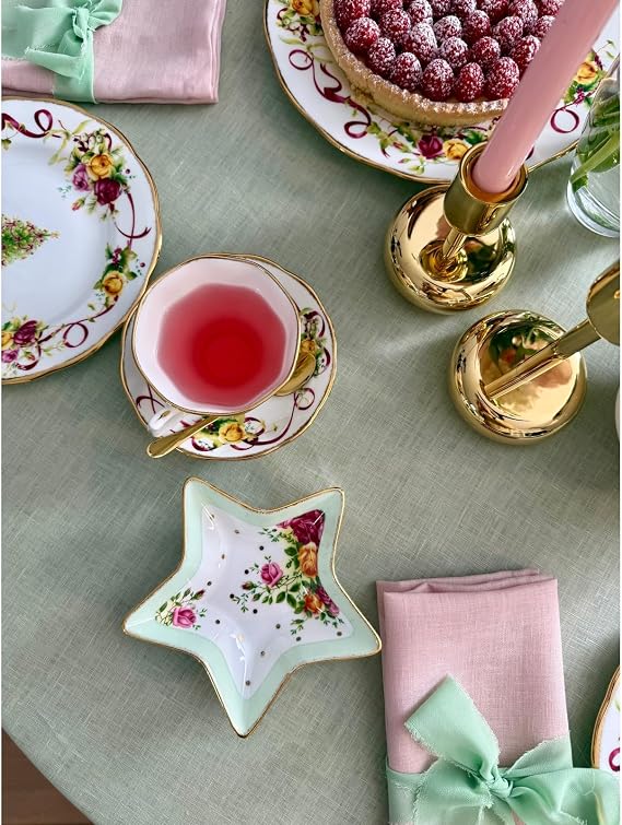 Royal Albert Old Country Roses Christmas Tree Place Setting, 5-Piece