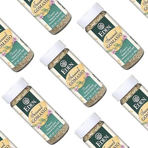 Miniatura 6 de Eden Gomasio de algas marinas, sal de sésamo, semillas de sésamo orgánicas, sal marina, dulce, nori y kombu, macrobiótico, furikake, condimento,