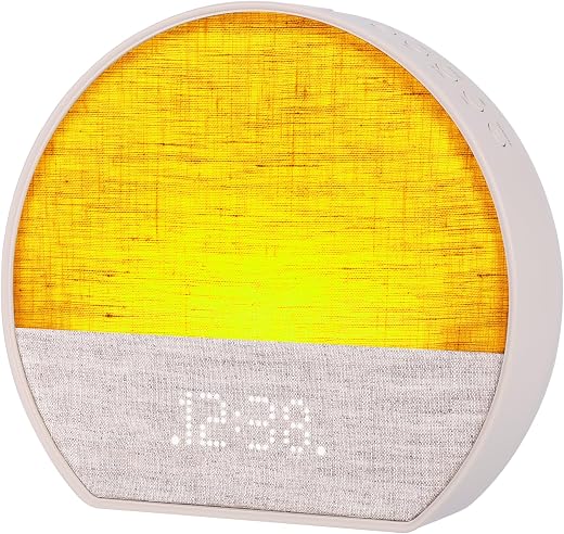 Emerson CKSS 7801 WM Sunrise Smartset Alarm Clock with White Noise, 4 Soothing Sounds and 2 Wake up
