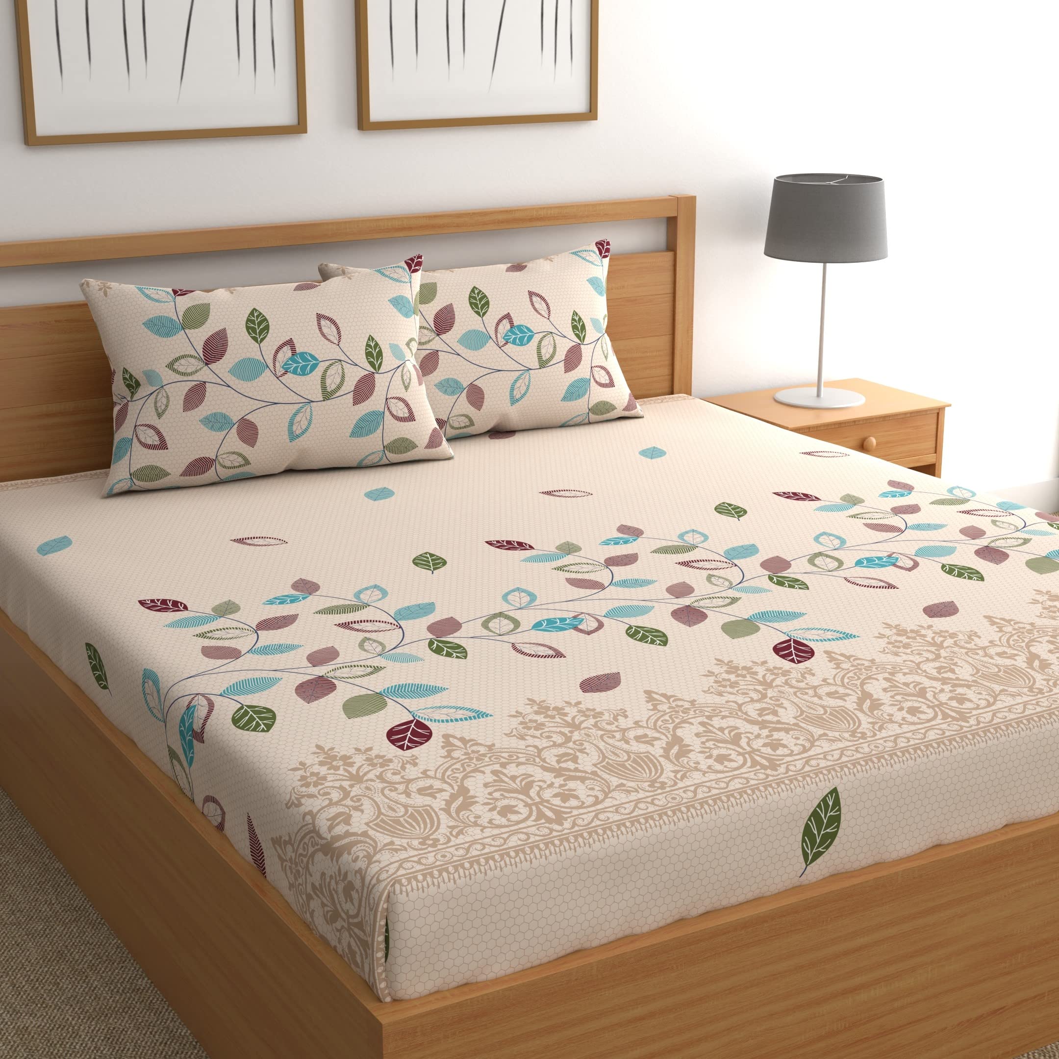 CG HOMES Bed Sheet, Bedsheet for Double Bed, Double Bedsheet, Printed Flat Bedsheet Set, Budget Friendly Bed Sheet for Double Bed (DB611 Brown) (B0CS3KJM4L) Amazon Price History, Amazon Price Tracker