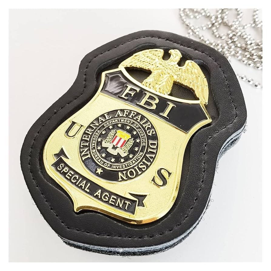Amazon.co.jp: ブローチ アメリカ人 FBI バッジと象眼細工の