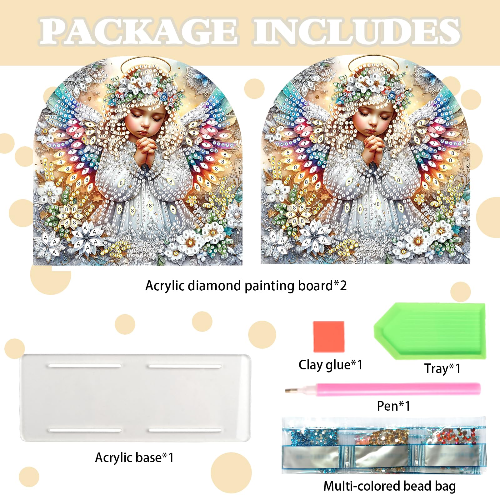 DCIDBEI Diamond Painting Porte Serviettes Noël 15 X 15cm Peinture