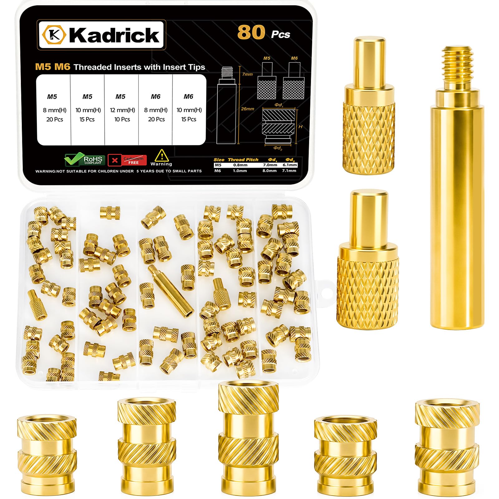 3D Printing Thread Inserts - 520PCS Kit -14