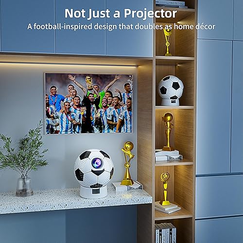 Miniatura 6 de Proyector con WiFi y Bluetooth, proyector portátil de películas al aire libre con soporte, Android 11, enfoque electrónico y Keystone automático,