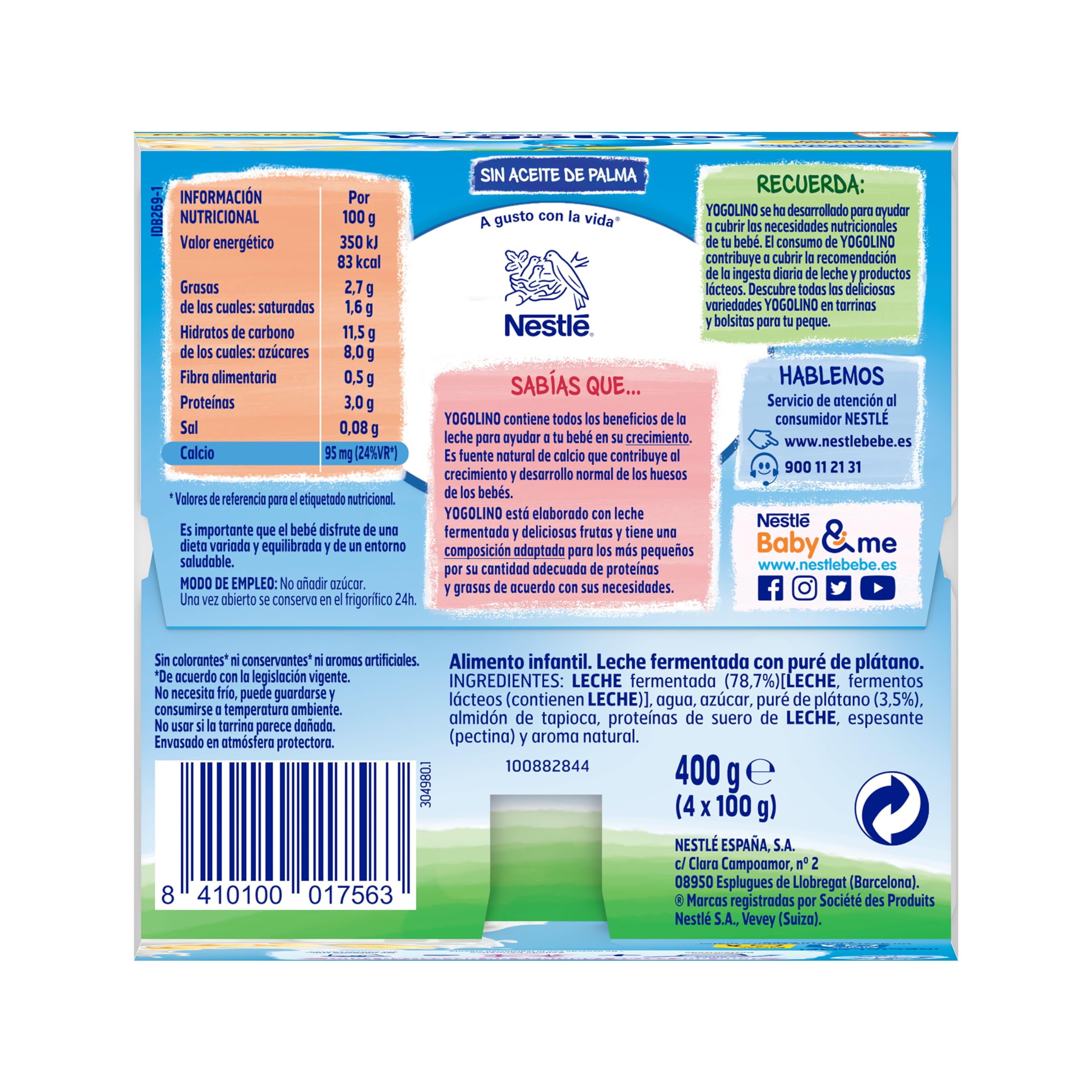 YOGOLINO Plátano 100g