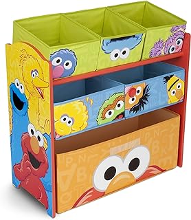 Delta Children 6-Bin Toy Storage Organizer, Sesame Street