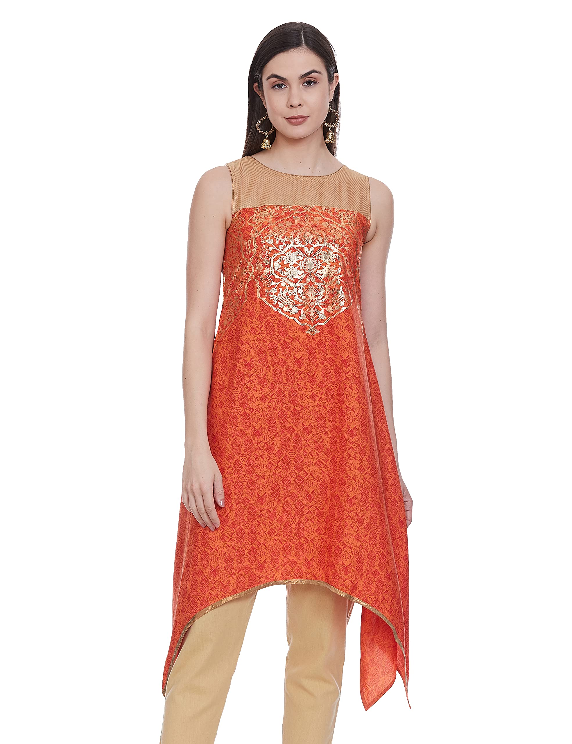 Imara Women's Asymmetrical Hemline Kurta