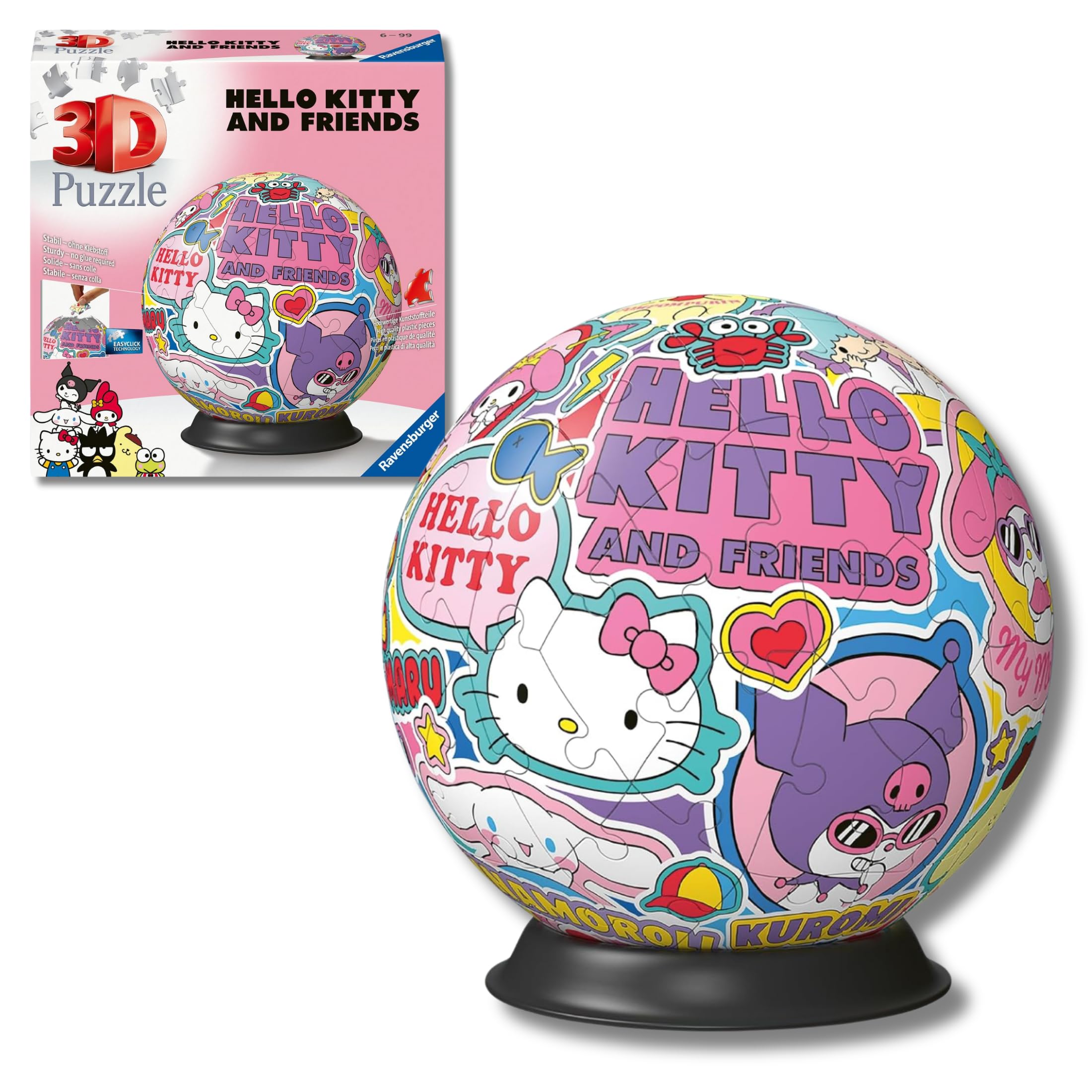 Ravensburger - Puzzle 3D Hello Kitty 72 Piezas, +6 años