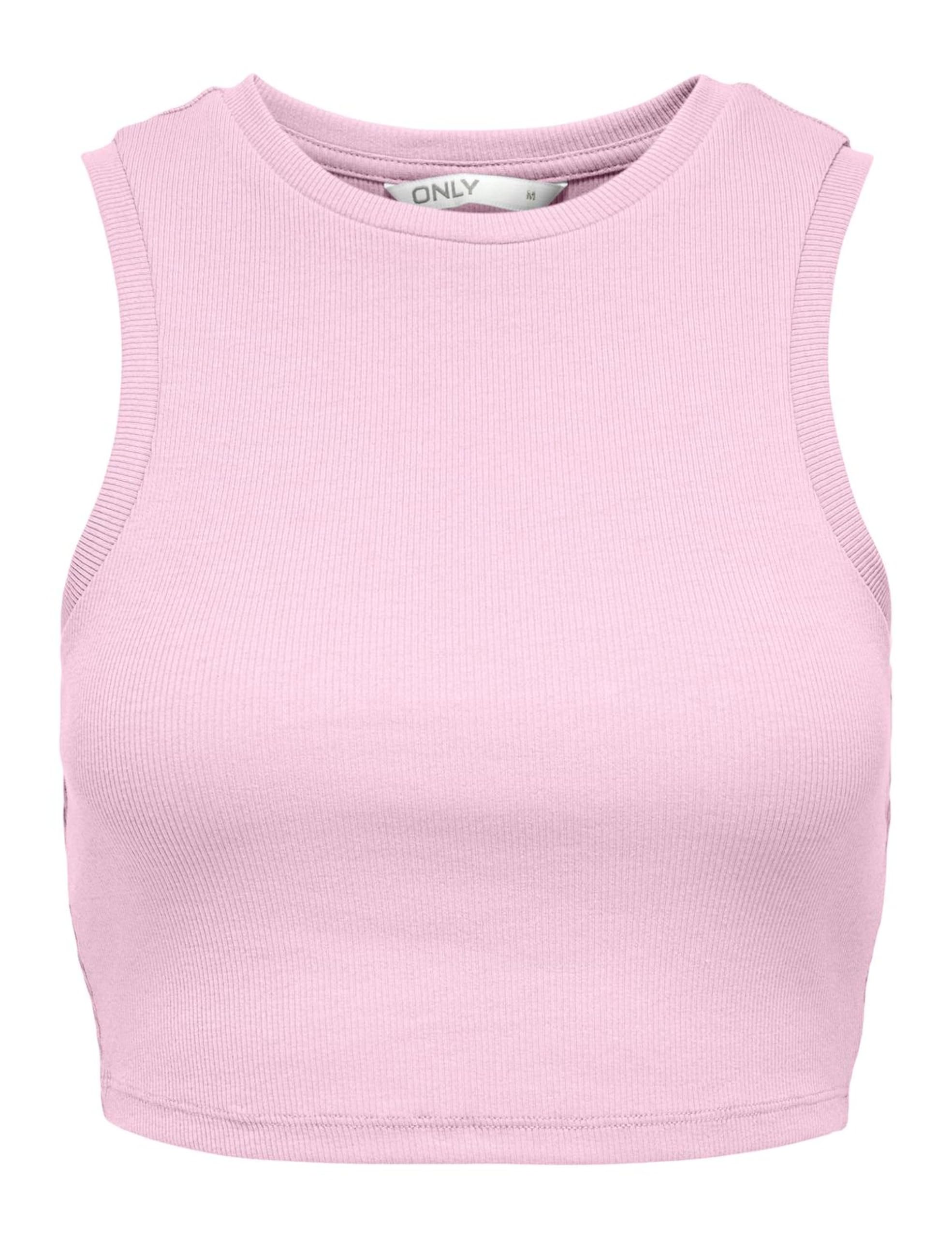 Onlvilma S/L Cropped Tank Top JRS Noos, Pink Lady, XS