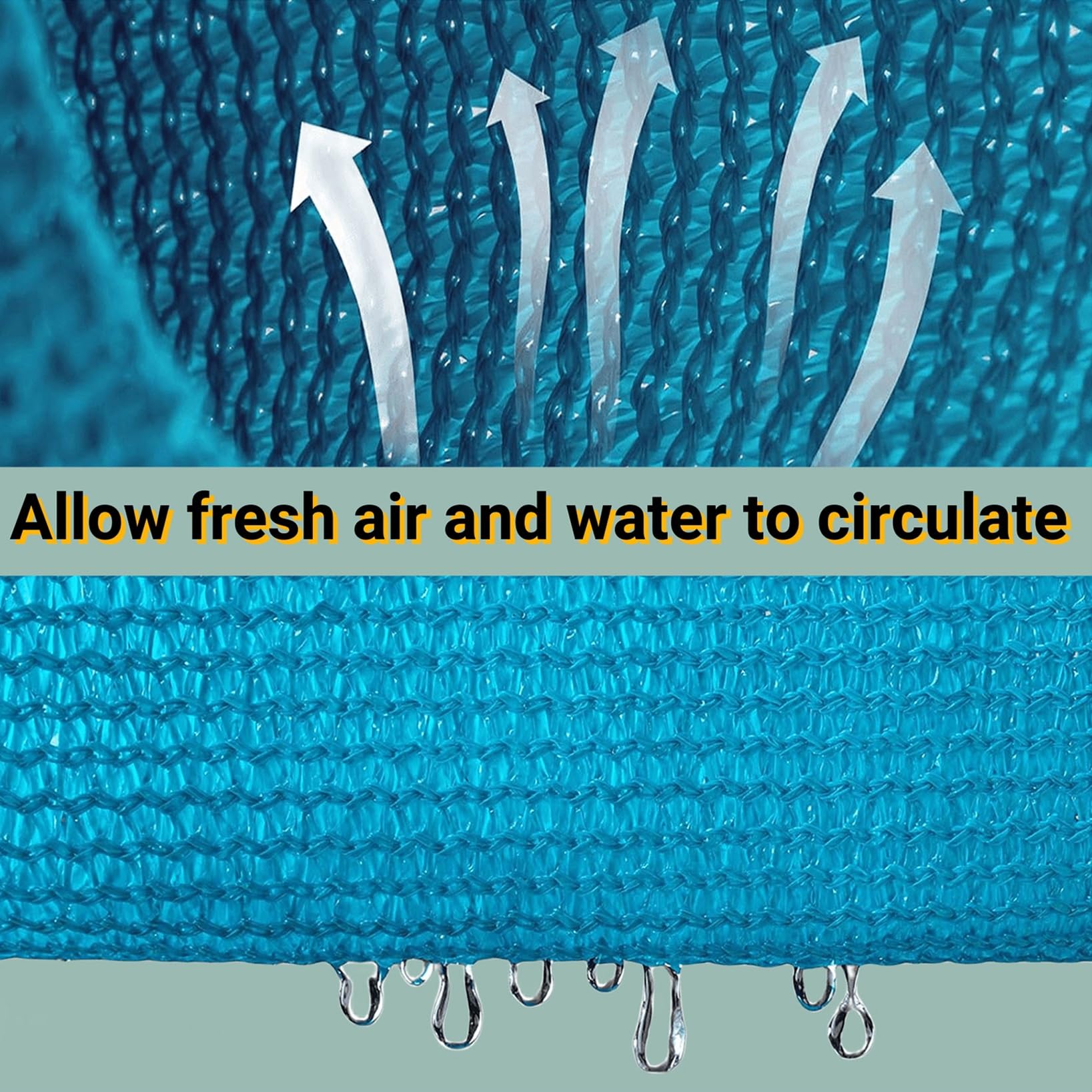 Toile Ombrage 2.2 X 5.5 M Abri UV Ombrage Respirant Clôture Extérieure Voile D'ombrage Kit De Fixation Sans Perçage Pour Terrasse Jardin Balcon, ‎Marron