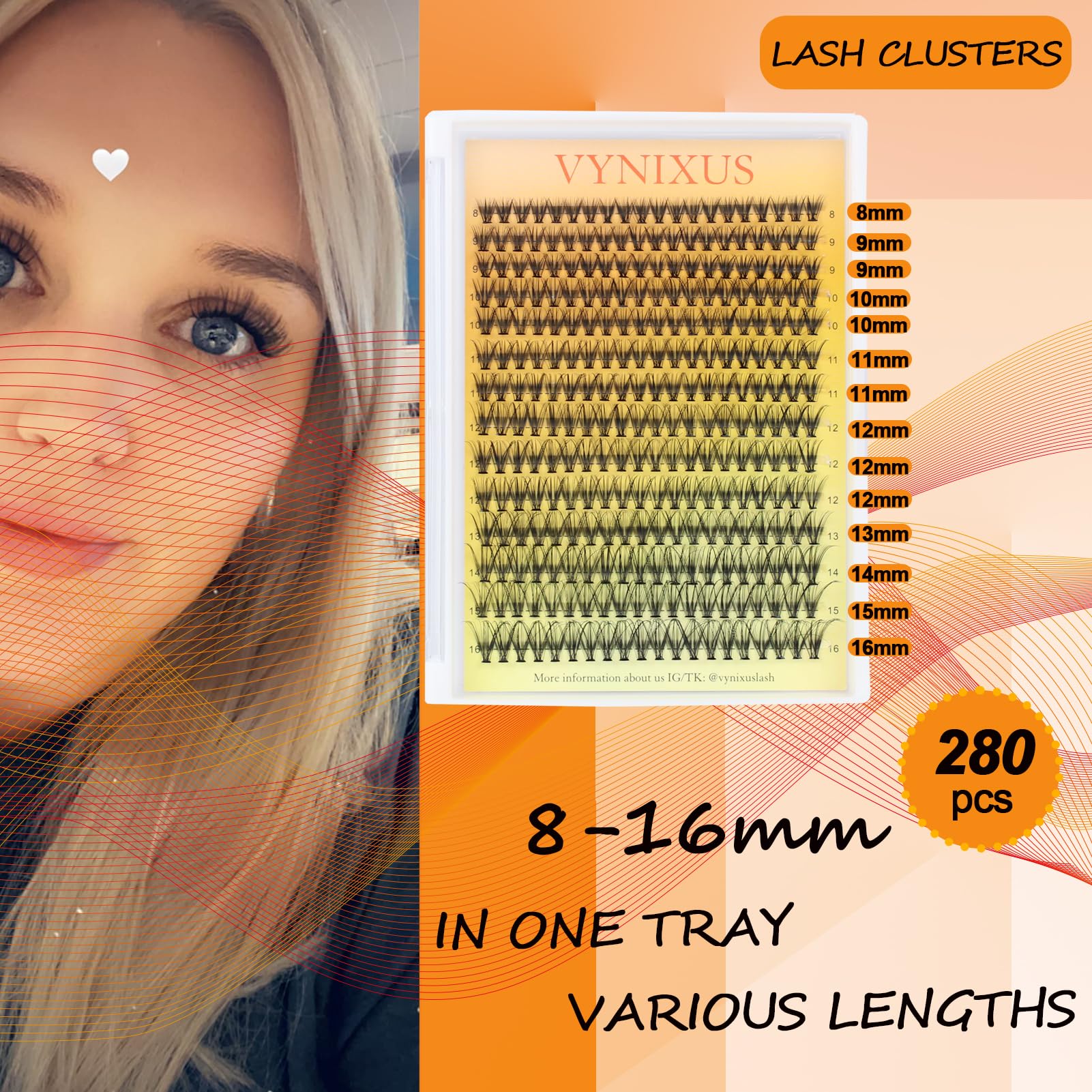 DIY Lash Cluster Extension Kit with Bond, Seal, Remover and Tools