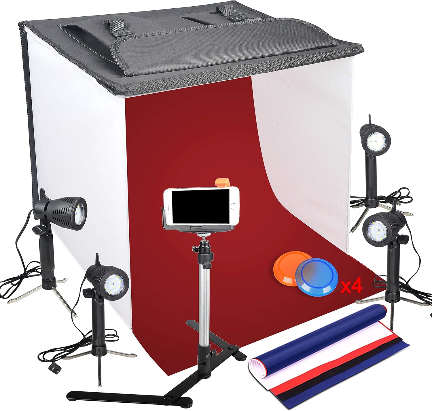 illuminazione fotografica per cellulare