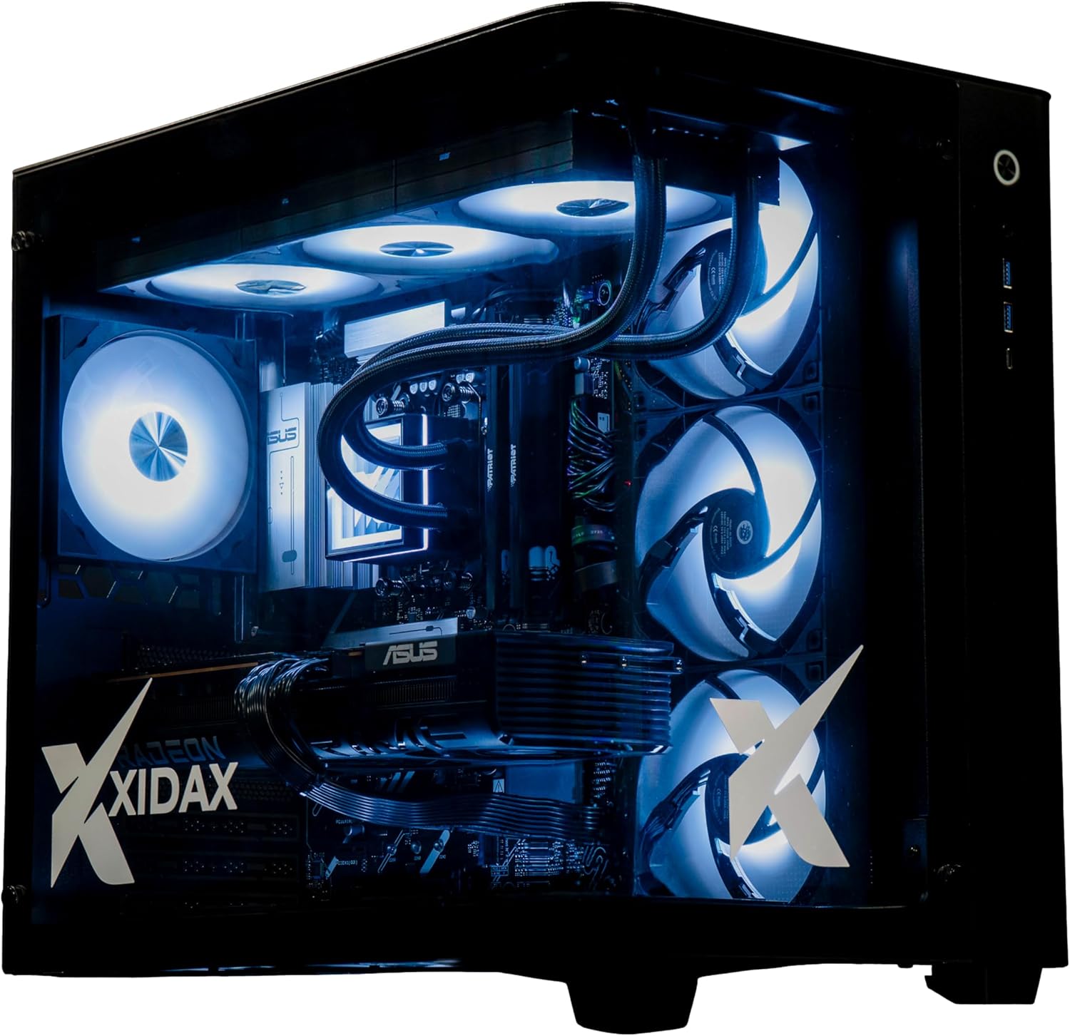 XIDAX X-6 Gaming & Creative Desktop PC | AMD Ryzen 7 9850X3D 8-Core 5.6GHz 3D V-Cache | AMD Radeon RX 9070 XT 16GB GDDR6 RDNA 4 | 16GB DDR5 5600MHz | 2TB NVMe SSD | Window 11 Home
