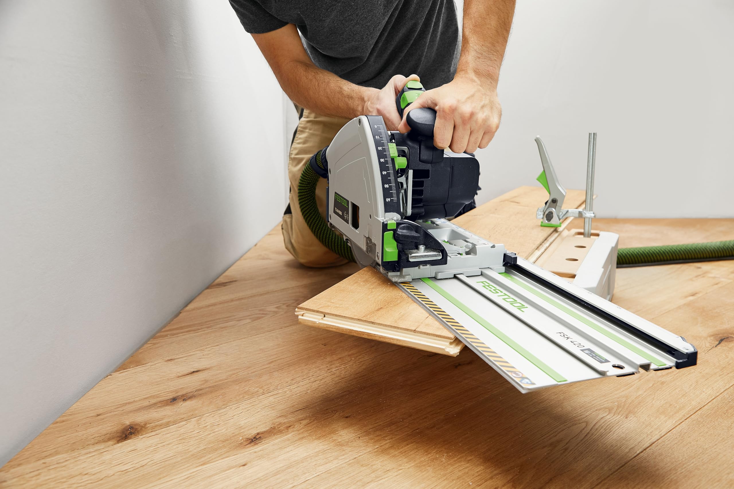 Festool Tauchsäge TS 60 KEBQ-Plus 100Y Limited Edition | Mit KickbackStop, EC-TEC Motor & Kappschienen-Kombination - inklusive 100 Jahre Cap & Systainer SYS3 M 337
