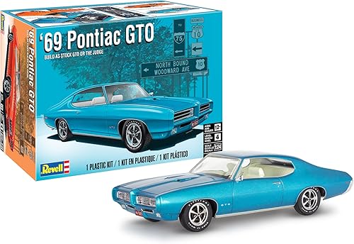 Miniatura 1 de Kit de modelo de nivel 4 1969 Pontiac GTO Kit 2 en 1 a escala 124 por Revell