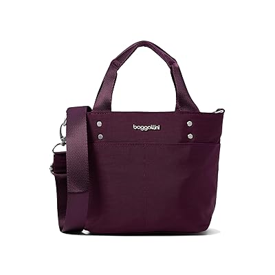 Baggallini Mini Carryall Tote Handbags Mulberry, Synthetic